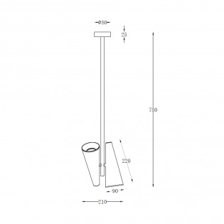 Lampe de plafond Giro (2 lumieres)