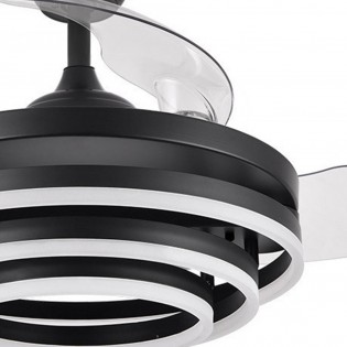 Ventilateur LED avec pales rétractables Kai CCT (72W)