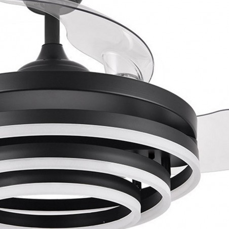 Ventilateur LED avec pales rétractables Kai CCT (72W)