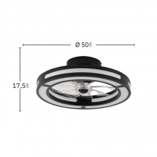 Ventilateur plafonnier Led Kastoria (58W)