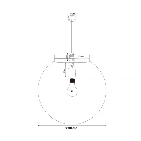 Lampe de plafond d'exterieur Erda