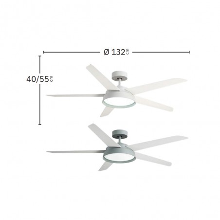 Ventilateur de plafond LED Lebeche CCT (25W)