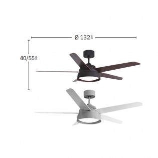 Ventilateur de plafond LED Lebeche CCT (25W) II
