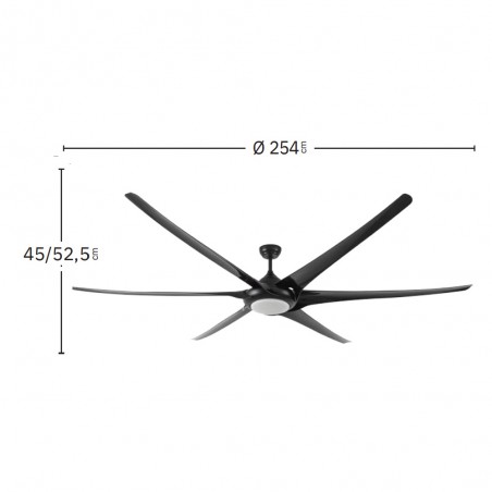 Ventilateur de plafond LED Moncayo CCT (30W)