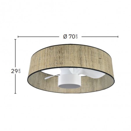 Ventilateur plafonnier LED Natasha CCT (24W)