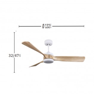 Ventilateur de plafond LED Oriente CCT (26W)