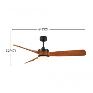 Ventilateur de plafond LED Oriente CCT (26W) II