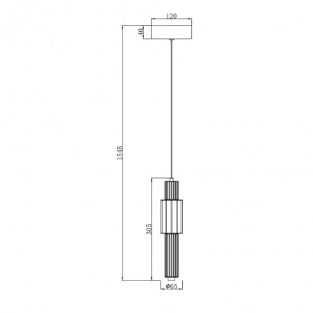 Lampe de plafond á LED Verticale (8W)