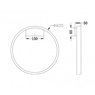Applique Murale á LED Rim (25W)