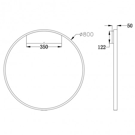 Applique Murale á LED Rim (50W)
