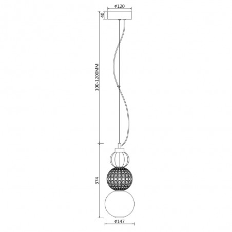 Lampe de suspension á LED Collar (16W)