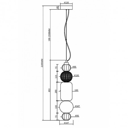 Lampe de plafond á LED Collar II (35W)