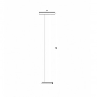 Balisé haute de exterieur LED Wald (12W)