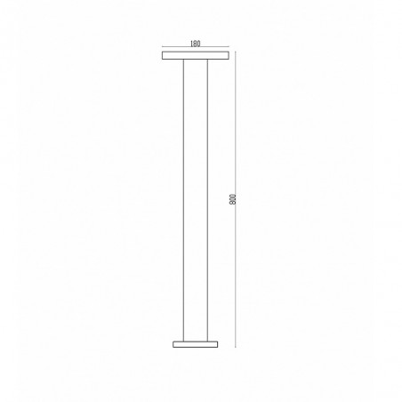 Balisé haute de exterieur LED Wald (12W)