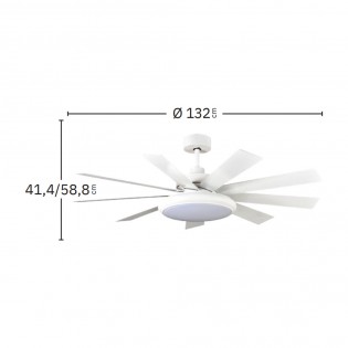 Ventilateur de plafond LED Pireo CCT (36W)