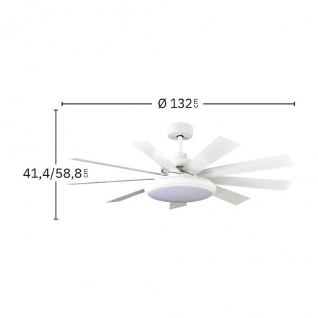 Ventilateur de plafond LED Pireo CCT (36W)
