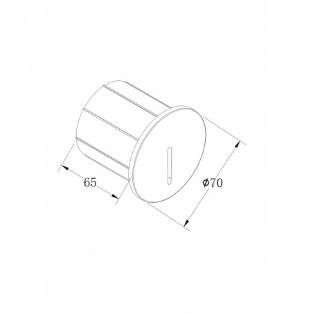 Applique extérieure encastrée LED Lock (3W)