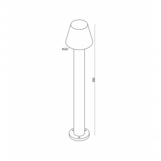 Balisé de exterieur á LED Harz (5W)