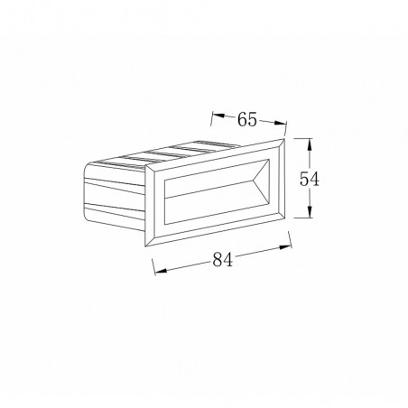 Applique encastré d'exterieur LED Bosca (3W)