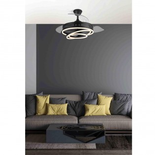 Ventilateur LED avec pales rétractables Kai CCT (72W)