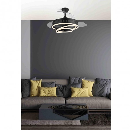 Ventilateur LED avec pales rétractables Kai CCT (72W)