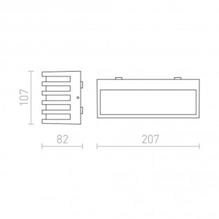 Applique extérieure LED Claire (9W)