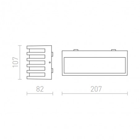 Applique extérieure LED Claire (9W)