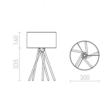 Lampe a poser El Paso
