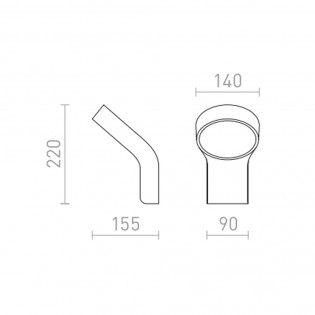 Applique d'extérieur LED Elia (9W)