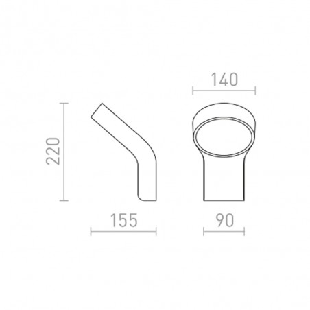 Applique d'extérieur LED Elia (9W)
