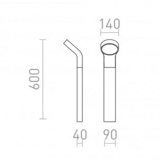 Balise d'extérieur LED Elia (9W)