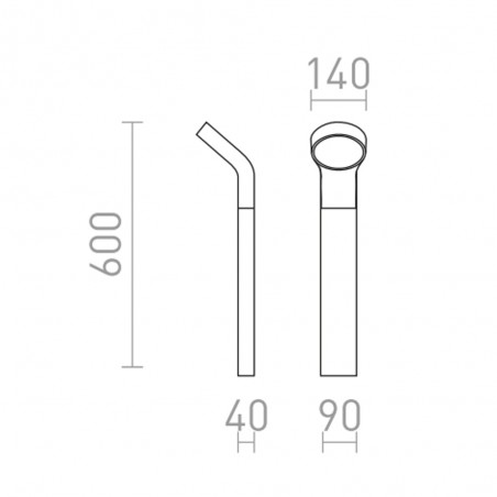 Balise d'extérieur LED Elia (9W)