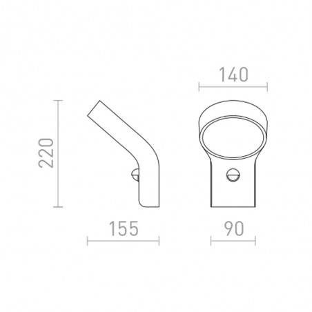 Aplique LED con sensor de movimiento Elia