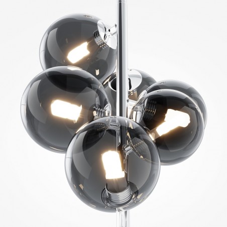 Lampe de suspension Dallas Fumee (6 lumieres)