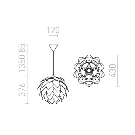 Lampe a suspension Encombre