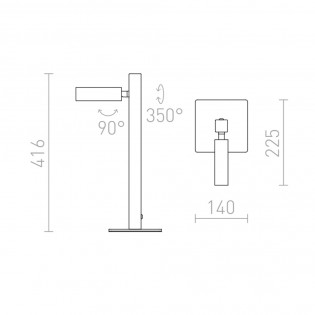 Lampe a poser LED Fado (3W)