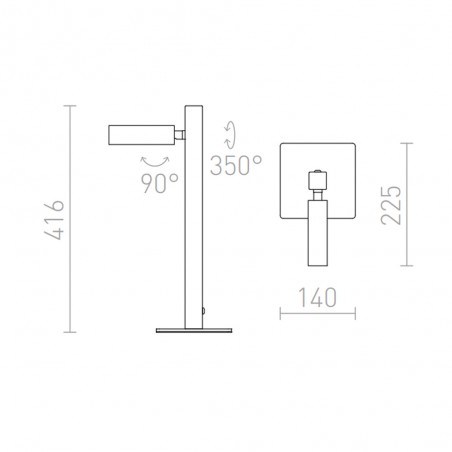 Lampe a poser LED Fado (3W)