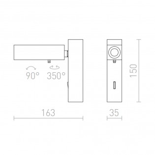 Applique murale LED Fado (3W)
