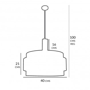 Lampe de plafond Vontrier