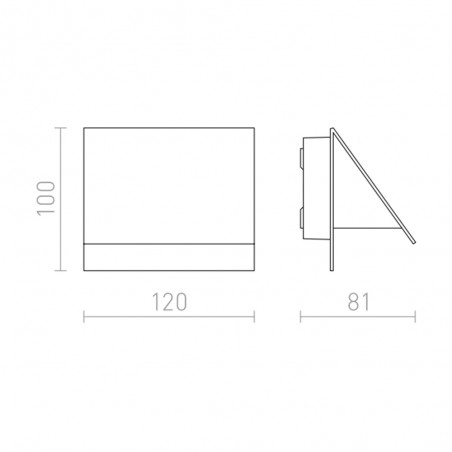 Applique extérieure LED Geri (5W)