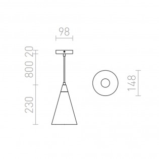 Lampe a suspension Heidi