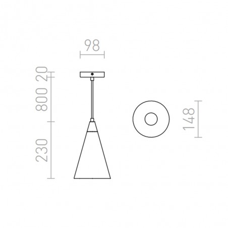 Lampe a suspension Heidi