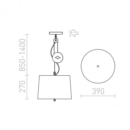 Lampe a suspension Levita