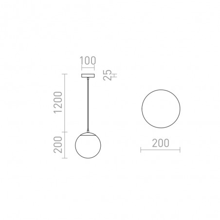 Lampe a suspension Luna