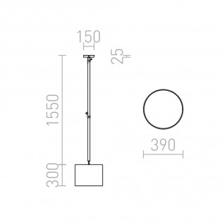 Lampe de plafond Madison