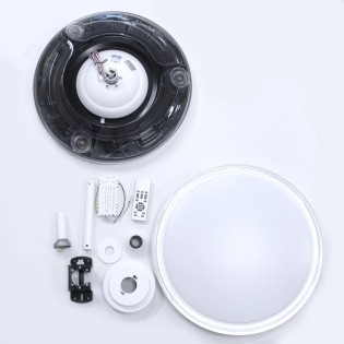 Ventilateur à LED avec pales rétractables Oroel Blanc CCT Dim (72W)