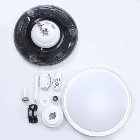 Ventilateur à LED avec pales rétractables Oroel Blanc CCT Dim (72W)