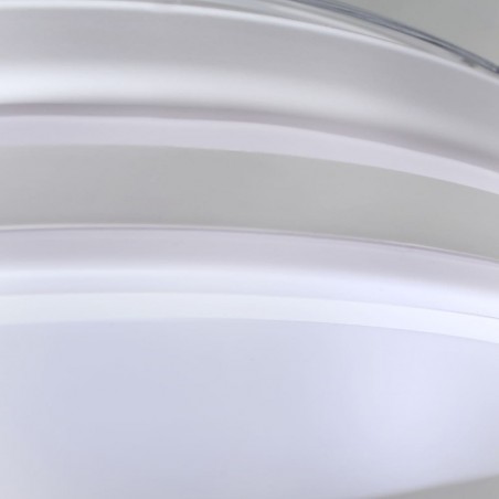 Ventilateur à LED avec pales rétractables Perla Blanc CCT (72W)