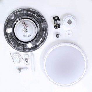 Ventilateur à LED avec pales rétractables Perla Blanc CCT (72W)