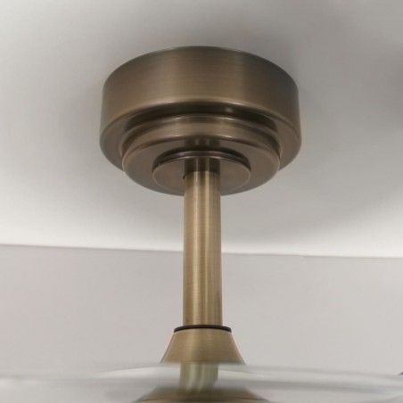 Ventilateur à LED avec pales rétractables Perla Cuir CCT (72W)